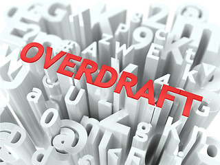 Image showing Overdraft. The Wordcloud Concept.