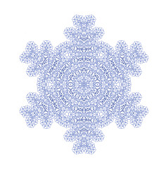 Image showing Abstract snowflake