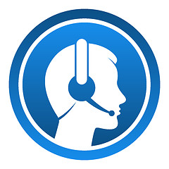 Image showing Headset Contact Icon