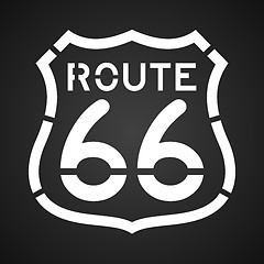 Image showing Asphalt Route 66 Paint