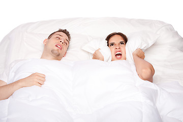 Image showing Snoring and asleep