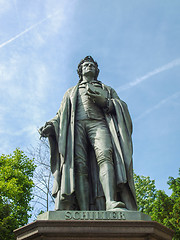Image showing Schiller statue in Frankfurt