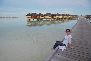 Image showing happy woman at summer