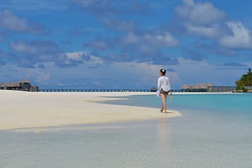 Image showing happy woman at summer