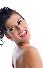 Image showing Beautiful Woman with  Luxury Makeup