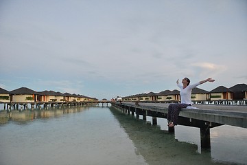 Image showing happy woman at summer