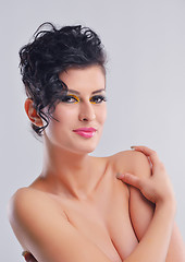 Image showing Beautiful Woman with  Luxury Makeup