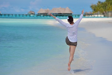 Image showing happy woman at summer