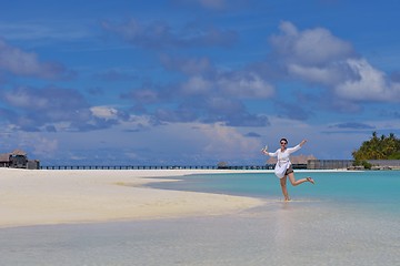 Image showing happy woman at summer