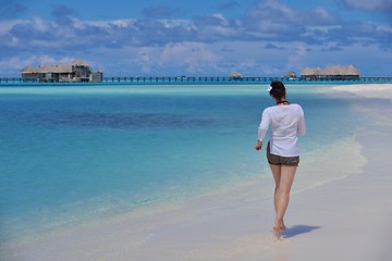 Image showing happy woman at summer