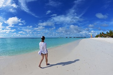 Image showing happy woman at summer