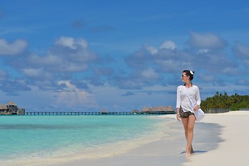 Image showing happy woman at summer