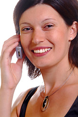 Image showing woman with mobile phone