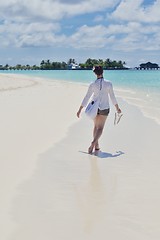 Image showing happy woman at summer