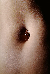 Image showing navel piercing