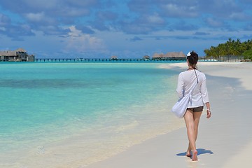 Image showing happy woman at summer