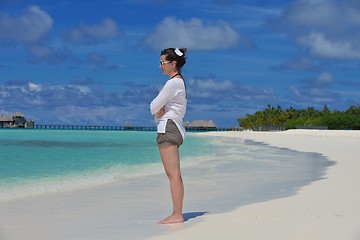 Image showing happy woman at summer