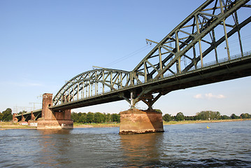 Image showing The Suedbruecke over the Rhine in Cologne, Germany
