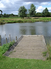 Image showing Jetty in a lake