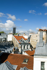 Image showing rooftops of Paris France Europe tallest office building Montparn