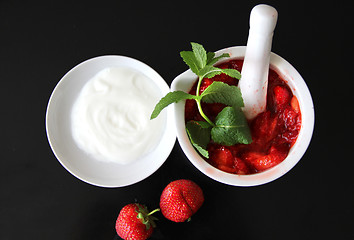 Image showing Homemade yoghurt