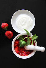 Image showing Homemade yoghurt