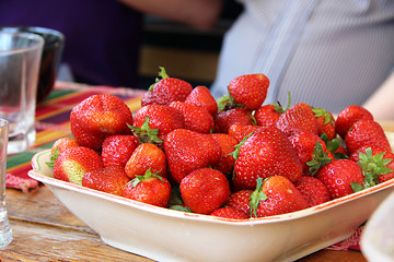 Image showing Strawberries on the table