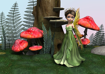 Image showing Fairy in Woodland
