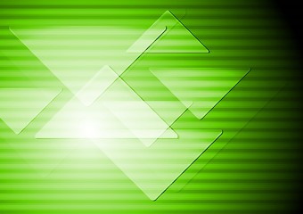 Image showing Green abstract technical background