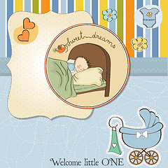 Image showing new baby boy arrived