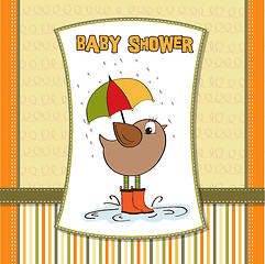 Image showing new baby announcement card