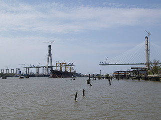 Image showing Bridge construction