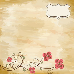 Image showing romantic flowers background