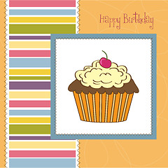 Image showing Birthday cupcake