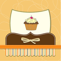 Image showing Birthday cupcake