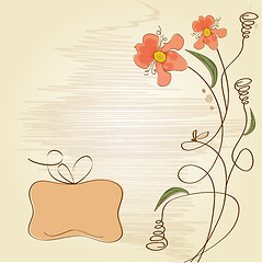 Image showing romantic flowers background