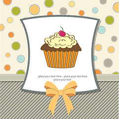 Image showing Birthday cupcake