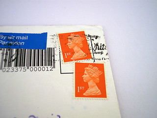 Image showing English stamps