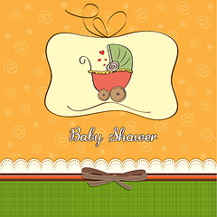 Image showing new baby announcement card