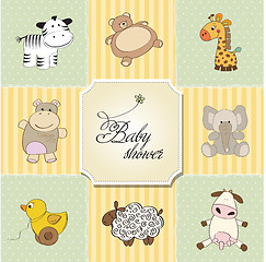 Image showing baby shower card template