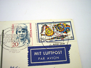 Image showing two German stamps