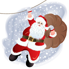 Image showing Santa Claus, greeting card design