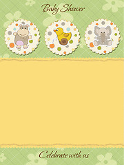 Image showing cute baby shower card