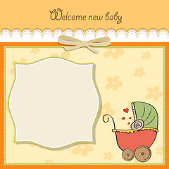 Image showing baby announcement card