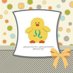 Image showing customizable greeting card with duck
