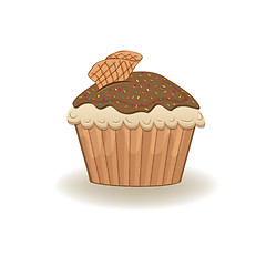 Image showing Birthday cupcake