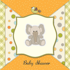 Image showing romantic baby announcement card