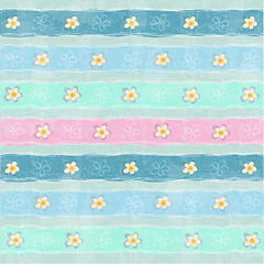 Image showing seamless pattern background with flowers