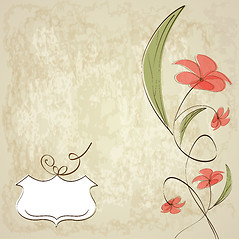 Image showing romantic flowers background