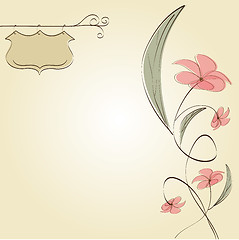 Image showing romantic flowers background